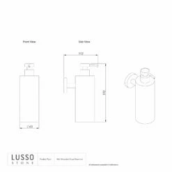 Luxe Brushed Gold Wall Mounted Soap Dispenser 9 Luxe Brushed Gold Wall Mounted Soap Dispenser -LUSSOSTONE Shop luxe brushed gold wall mounted soap dispenser p1855 14666 zoom