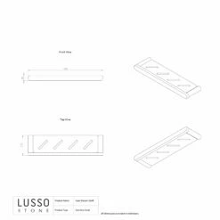 Luxe Brushed Stainless Bathroom Shower Storage Shelf -LUSSOSTONE Shop luxe brushed stainless bathroom shower storage shelf p1099 14637 zoom