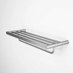 Luxe Brushed Stainless Towel Shelf With Rail 600mm 8 Luxe Brushed Stainless Towel Shelf With Rail 600mm -LUSSOSTONE Shop luxe brushed stainless towel shelf with rail 600mm p1098 6618 zoom