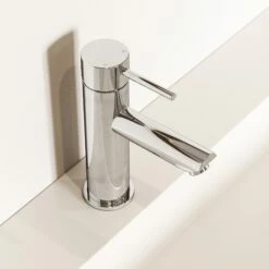 Luxe Chrome Monobloc Basin Mixer Tap -LUSSOSTONE Shop luxe chrome monobloc basin mixer tap p146 43848 zoom