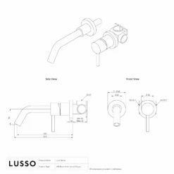 Luxe Chrome Wall Mounted Basin Mixer Tap V1 11 Luxe Chrome Wall Mounted Basin Mixer Tap V1 -LUSSOSTONE Shop luxe chrome wall mounted basin mixer tap v1 p144 35767 zoom