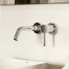 Luxe Chrome Wall Mounted Basin Mixer Tap V1