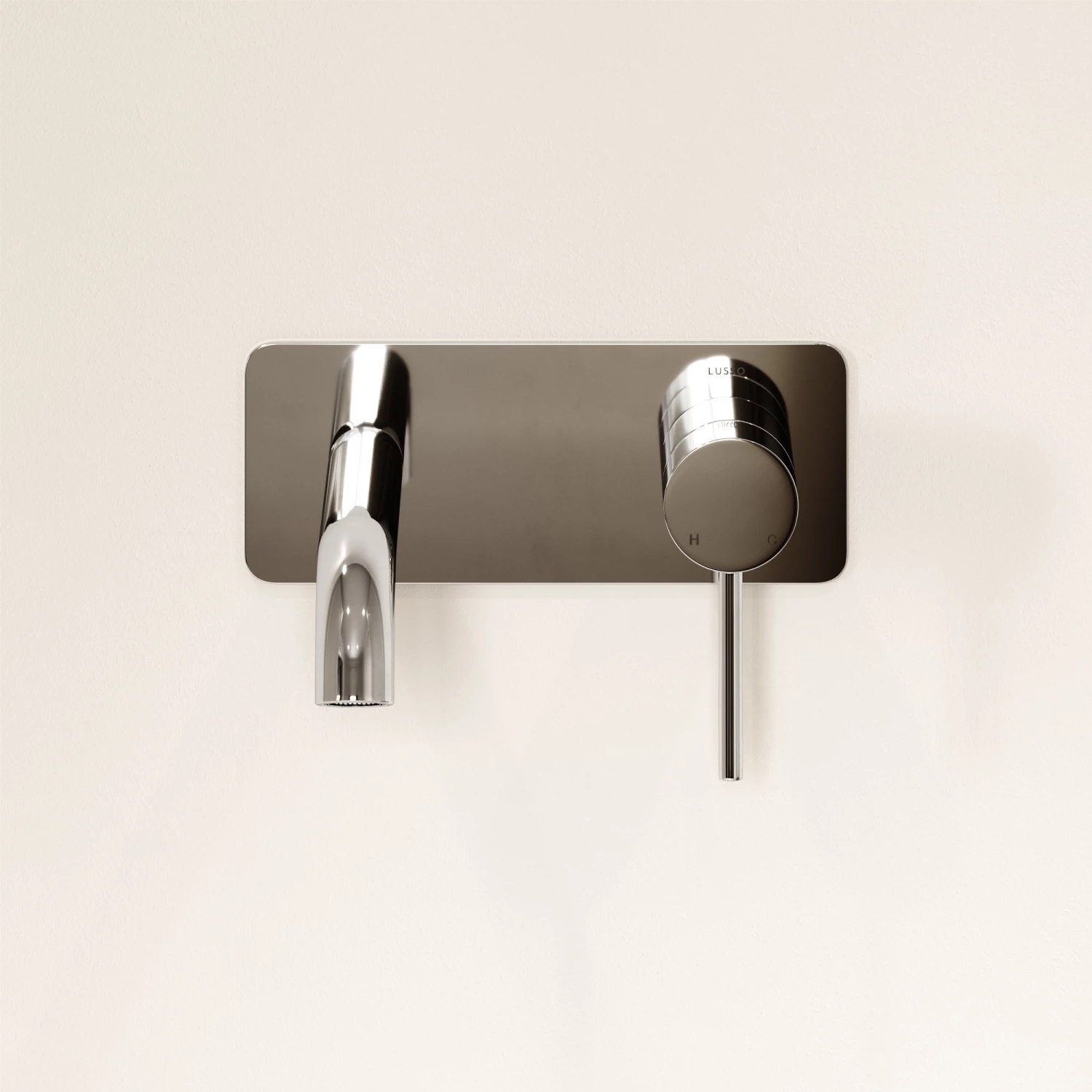 Luxe Chrome Wall Mounted Basin Mixer Tap V2 6 Luxe Chrome Wall Mounted Basin Mixer Tap V2 - Image 4