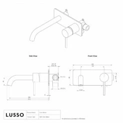 Luxe Chrome Wall Mounted Basin Mixer Tap V2 11 Luxe Chrome Wall Mounted Basin Mixer Tap V2 -LUSSOSTONE Shop luxe chrome wall mounted basin mixer tap v2 p1357 46398 zoom