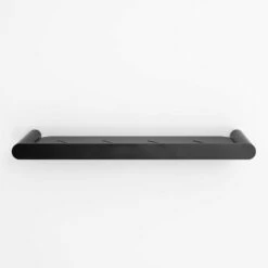 Luxe Matte Black Bathroom Shower Storage Shelf