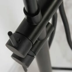Luxe Matte Black Floorstanding Bath Shower Mixer Tap -LUSSOSTONE Shop luxe matte black floorstanding bath shower mixer tap p535 3562 image