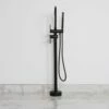 Luxe Matte Black Floorstanding Bath Shower Mixer Tap -LUSSOSTONE Shop luxe matte black floorstanding bath shower mixer tap p535 3565 image