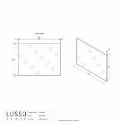 Luxe Matte Black Mirror 1000mm -LUSSOSTONE Shop luxe matte black mirror 1000mm p1421 12902 zoom