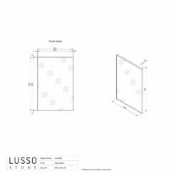 Luxe Matte Black Mirror 600mm -LUSSOSTONE Shop luxe matte black mirror 600mm p1419 12864 zoom