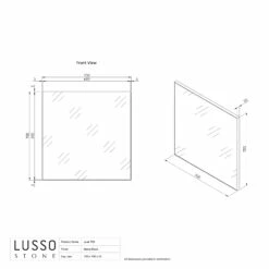 Luxe Matte Black Mirror 700mm -LUSSOSTONE Shop luxe matte black mirror 700mm p2455 16058 zoom