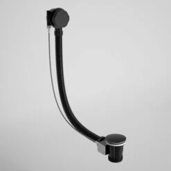 Luxe Matte Black Pop Up Bath Waste With Overflow