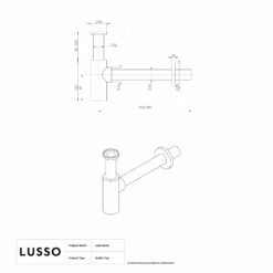 Luxe Matte Black Round Bottle Trap -LUSSOSTONE Shop luxe matte black round bottle trap p474 44322 zoom