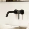 Luxe Matte Black Wall Mounted Basin Mixer Tap V1 -LUSSOSTONE Shop luxe matte black wall mounted basin mixer tap v1 p973 45978 zoom