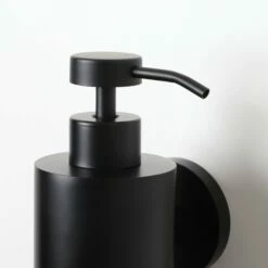 Luxe Matte Black Wall Mounted Soap Dispenser -LUSSOSTONE Shop luxe matte black wall mounted soap dispenser p1359 11130 zoom
