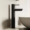 Luxe Monobloc Tall Basin Mixer Tap Matte Black