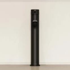 Luxe Monobloc Tall Basin Mixer Tap Matte Black -LUSSOSTONE Shop luxe monobloc tall basin mixer tap matte black p476 45505 zoom