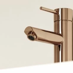 Luxe Rose Gold Basin Monobloc Mixer Tap -LUSSOSTONE Shop luxe rose gold basin monobloc mixer tap p1123 43843 zoom