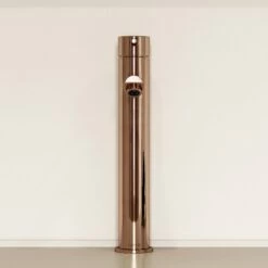 Luxe Rose Gold Basin Tall Monobloc Mixer Tap -LUSSOSTONE Shop luxe rose gold basin tall monobloc mixer tap p1124 45515 zoom