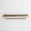 Luxe Rose Gold Towel Shelf With Rail 600mm -LUSSOSTONE Shop luxe rose gold towel shelf with rail 600mm p1115 6918 zoom