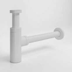 Luxe Silk Matte White Round Bottle Trap