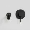 Luxe Wall Mounted Bath Mixer Tap Matte Black