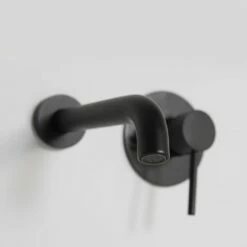 Luxe Wall Mounted Bath Mixer Tap Matte Black -LUSSOSTONE Shop luxe wall mounted bath mixer tap matte black p552 3687 image