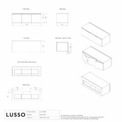 Luxor Bathroom Vanity Storage Cabinet 1200mm -LUSSOSTONE Shop luxor bathroom vanity storage cabinet 1200mm p299 36081 zoom