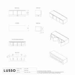 Luxor Bathroom Vanity Storage Cabinet 1400mm -LUSSOSTONE Shop luxor bathroom vanity storage cabinet 1400mm p300 36082 zoom