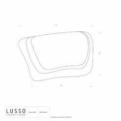 Luxury Soft White Bath Headrest Pillow -LUSSOSTONE Shop luxury soft white bath headrest pillow p4453 25737 zoom