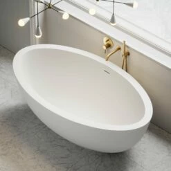 Mardan Freestanding Stone Bath 1760mm -LUSSOSTONE Shop mardan freestanding stone bath 1760mm p547 21620 zoom