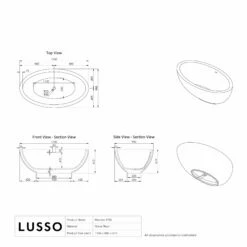 Mardan Freestanding Stone Bath 1760mm -LUSSOSTONE Shop mardan freestanding stone bath 1760mm p547 34919 zoom