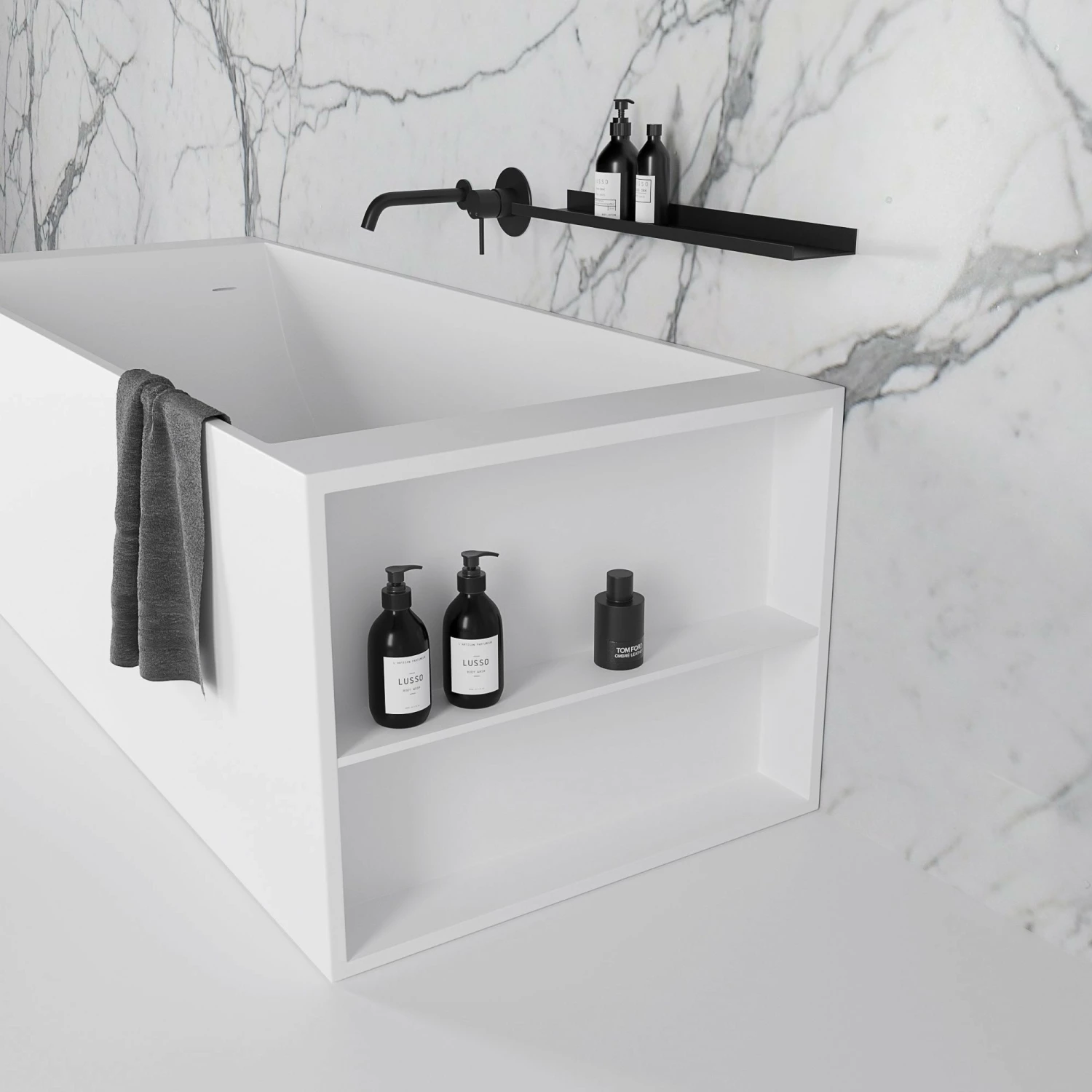 Mensola Freestanding Stone Bath 1800mm 9 Mensola Freestanding Stone Bath 1800mm - Image 7