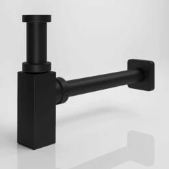 Mia Matte Black Square Bottle Trap