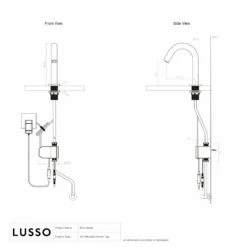 Mina Infrared Commercial Sensor Tap Brushed Gold -LUSSOSTONE Shop mina infrared commercial sensor tap brushed gold p4833 35810 zoom