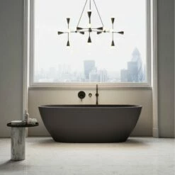 Monaco Charcoal Freestanding Stone Bath 1700mm