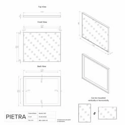 Moode Brushed Gold Mirror 1000mm -LUSSOSTONE Shop moode brushed gold mirror 1000mm p2683 17995 zoom