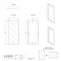 Moode Brushed Gold Mirror 400mm -LUSSOSTONE Shop moode brushed gold mirror 400mm p2457 15409 zoom