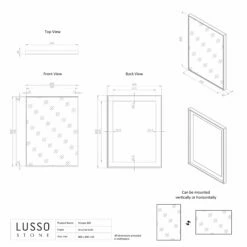 Moode Brushed Gold Mirror 600mm -LUSSOSTONE Shop moode brushed gold mirror 600mm p2177 15410 zoom