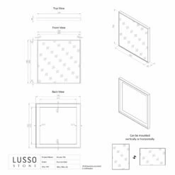 Moode Brushed Gold Mirror 700mm -LUSSOSTONE Shop moode brushed gold mirror 700mm p2458 15411 zoom