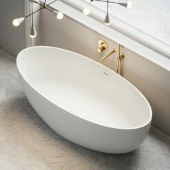 Morini Freestanding Stone Bath 1700mm -LUSSOSTONE Shop morini freestanding stone bath 1700mm p615 26359 zoom