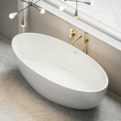 Morini Freestanding Stone Bath 1700mm -LUSSOSTONE Shop morini freestanding stone bath 1700mm p615 26360 zoom