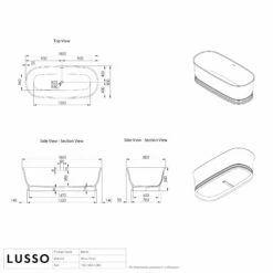 Moritz Freestanding Stone Bath 1800mm -LUSSOSTONE Shop moritz freestanding stone bath 1800mm p1018 34932 zoom