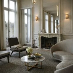 Nazzano Arabescato Marble Round Coffee Table -LUSSOSTONE Shop nazzano arabescato marble round coffee table p5337 34022 zoom