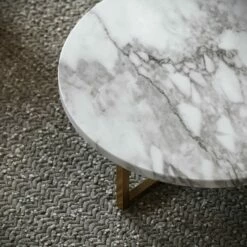 Nazzano Arabescato Marble Round Coffee Table -LUSSOSTONE Shop nazzano arabescato marble round coffee table p5337 34165 zoom