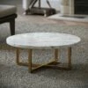 Nazzano Carrara Marble Round Coffee Table -LUSSOSTONE Shop nazzano carrara marble round coffee table p5338 34166 zoom