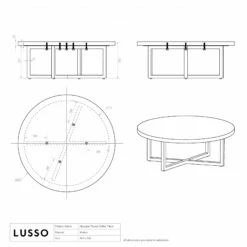 Nazzano Carrara Marble Round Coffee Table -LUSSOSTONE Shop nazzano carrara marble round coffee table p5338 46431 zoom