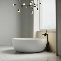 Notion Freestanding Round Stone Bath 1350mm -LUSSOSTONE Shop notion freestanding round stone bath 1350mm p30 17137 zoom