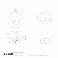 Notion Freestanding Round Stone Bath 1500mm -LUSSOSTONE Shop notion freestanding round stone bath 1500mm p199 34961 zoom