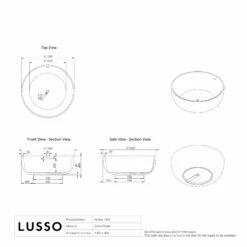 Notion Pebble Grey Freestanding Round Stone Bath 1350mm -LUSSOSTONE Shop notion pebble grey freestanding round stone bath 1350mm p2472 34958 zoom