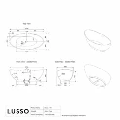 Oasis Freestanding Stone Bath 1790mm -LUSSOSTONE Shop oasis freestanding stone bath 1790mm p128 41713 zoom